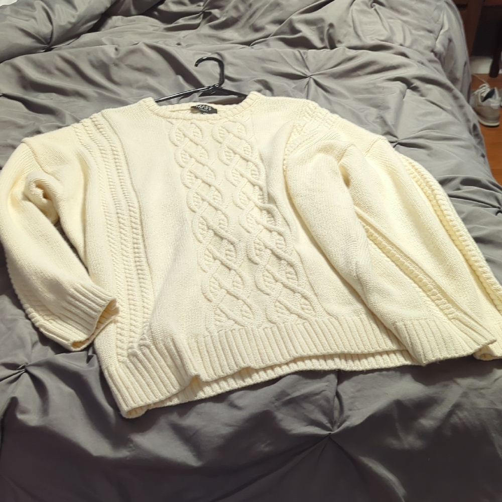 Cozy Cream Cable Knit Sweater
